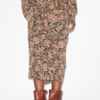 Zaine Printed Draped Skirt
