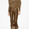 Zarga Pleated Blouse in Printed Silk