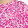 Zarga Pleated Blouse in Printed Silk