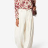 Zarga Short Printed Stretch Silk Top