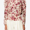 Zarga Short Printed Stretch Silk Top