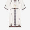 Zatini Short Open Back Embroidered Gauze Dress