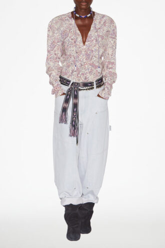 Zekia Printed Long-Sleeve Top