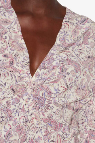 Zekia Printed Long-Sleeve Top
