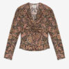 Zekia Printed Long-Sleeve Top