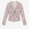 Zekia Printed Long-Sleeve Top