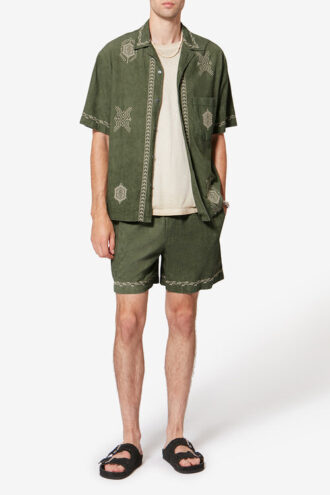 Zekim Embroidered Cotton Gauze Shirt