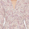 Zeliha Printed Long-Sleeve Midi Dress