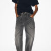 Zelitos Plain-Colored Cotton T-Shirt with Shoulder Pads