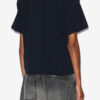 Zelitos Plain-Colored Cotton T-Shirt with Shoulder Pads
