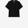 Zelitos Plain-Colored Cotton T-Shirt with Shoulder Pads