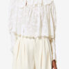 Zelly Frilly Floral Cotton and Silk Top