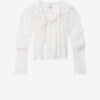 Zelly Frilly Floral Cotton and Silk Top
