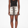 Zeria Embroidered Gauze Mini Skirt
