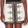 Zeria Embroidered Gauze Mini Skirt