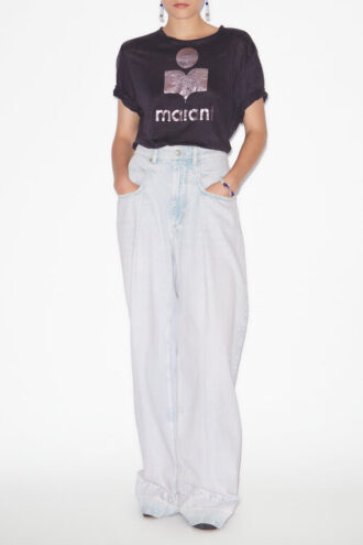 Zewel Linen T-Shirt with Logo