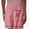 Zilan Embroidered Cotton Gauze Shorts
