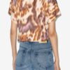 Zilia Short Cotton Watercolor Print T-Shirt