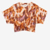 Zilia Short Cotton Watercolor Print T-Shirt