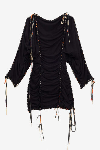 Zina Woven Jersey Dress