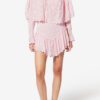 Zoelia Embroidered Silk and Cotton Shorts