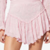 Zoelia Embroidered Silk and Cotton Shorts