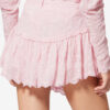 Zoelia Embroidered Silk and Cotton Shorts