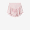 Zoelia Embroidered Silk and Cotton Shorts