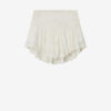Zoelia Embroidered Silk and Cotton Shorts