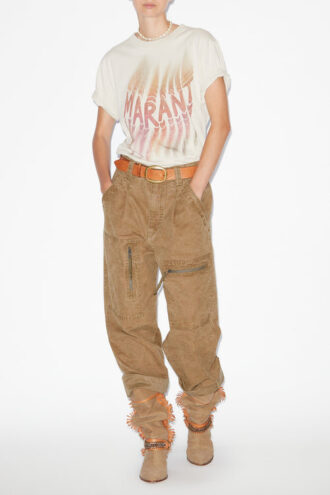 Zoeline Cotton T-Shirt with Logo