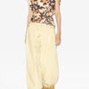 Zohra Printed Woven Jersey Top