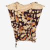 Zohra Printed Woven Jersey Top