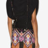 Zohra Woven Jersey Top
