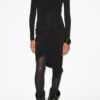 Zorah Draped Dress in Plain-Colored Jersey