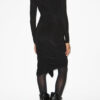Zorah Draped Dress in Plain-Colored Jersey