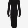 Zorah Draped Dress in Plain-Colored Jersey
